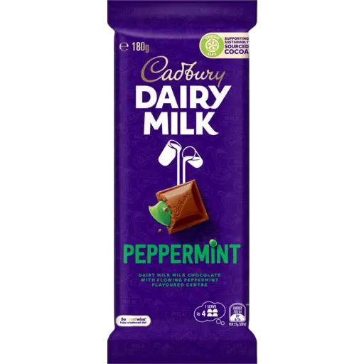 Cadbury Dairy Milk Peppermint 180g