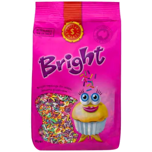 Dollar Sweets Baking Decorations Bright Rainbow Sprinkles 160g