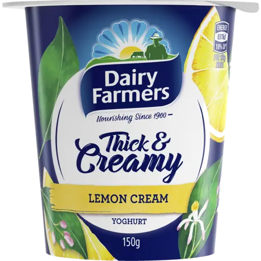 Dairy Farmers DF Thick & Creamy YOGHURT LEMON 150 GR