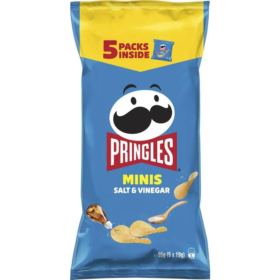 Pringles Salt & Vinegar Bag 95g