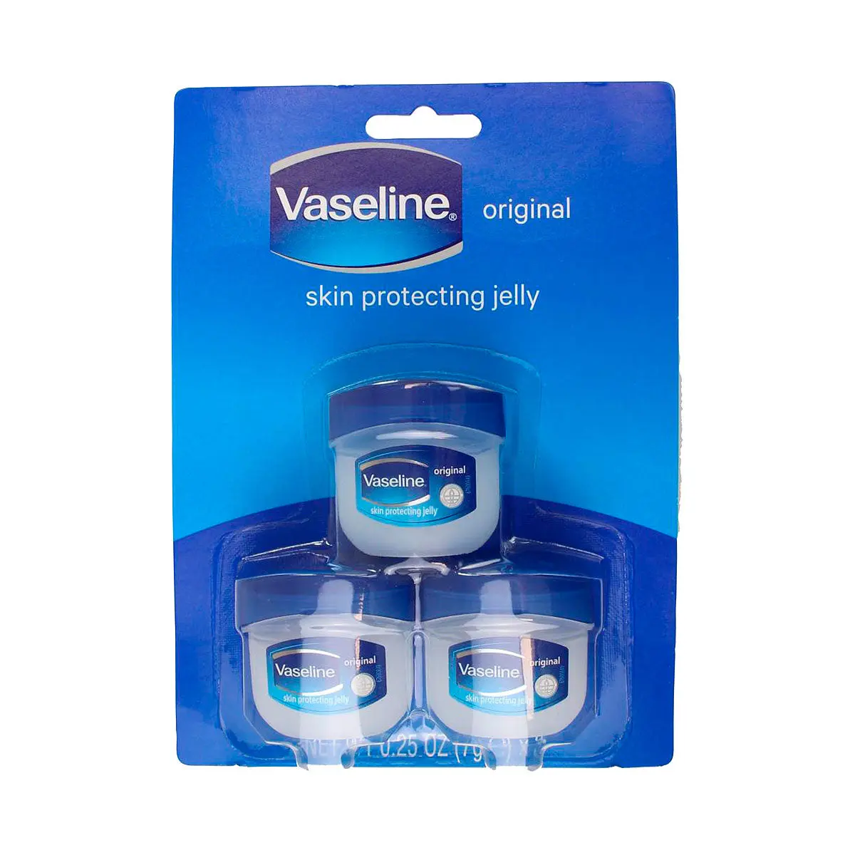 Vaseline ORIGINAL Skin Protecting Jelly Travel Pack of 3 x 7g