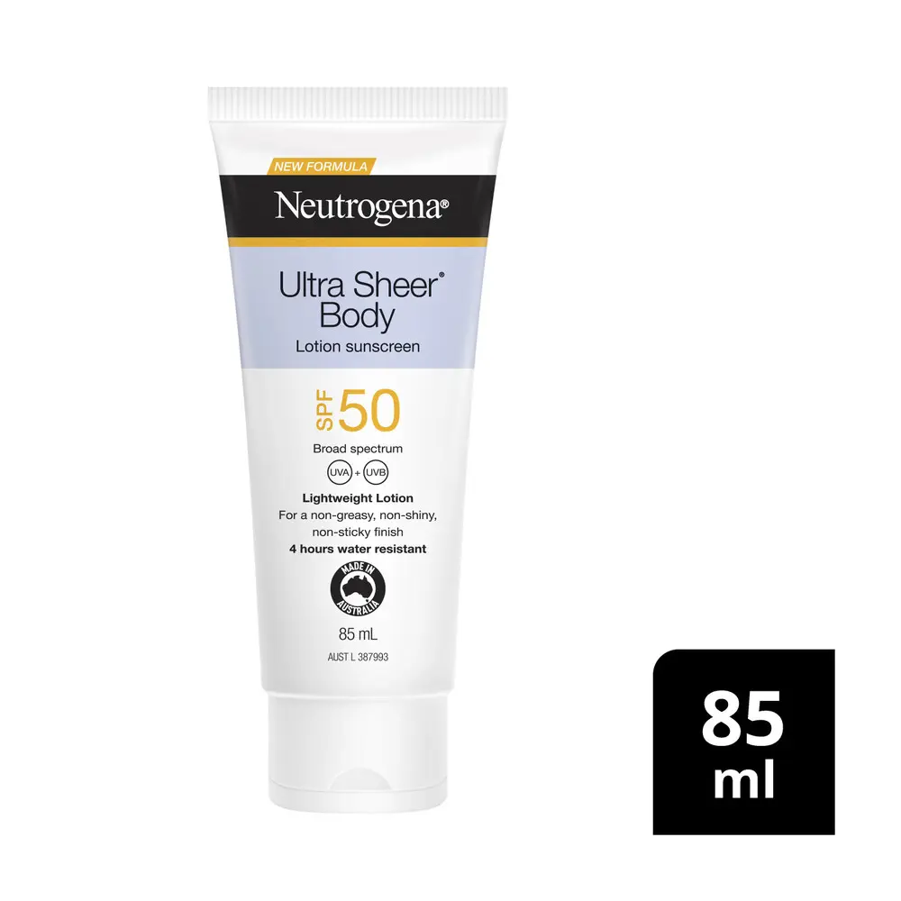 Neutrogena Ultra Sheer Body Lotion Sunscreen SPF50