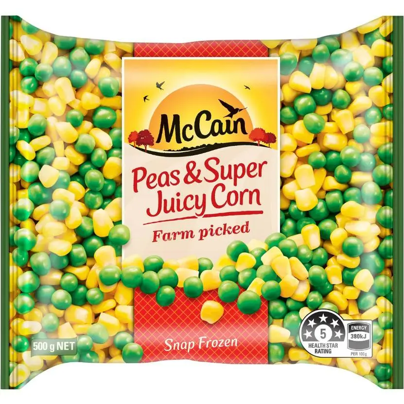 McCain Peas and Super Juicy Corn 500g
