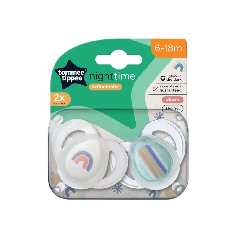 Night Time Baby Dummy 2 Pack 6-18m