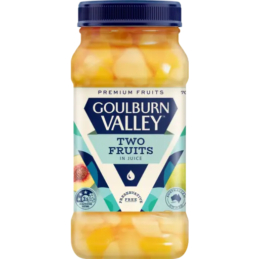 Goulburn Valley Packaged Fruit Two Fruits Diced 700g