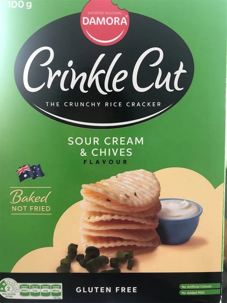 DAMORA Crinkle Cut Rice Crackers