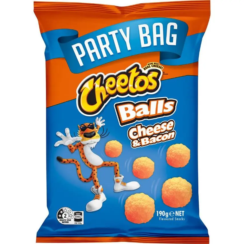 Cheetos Balls Cheese Snacks Party Bag Cheese & Bacon