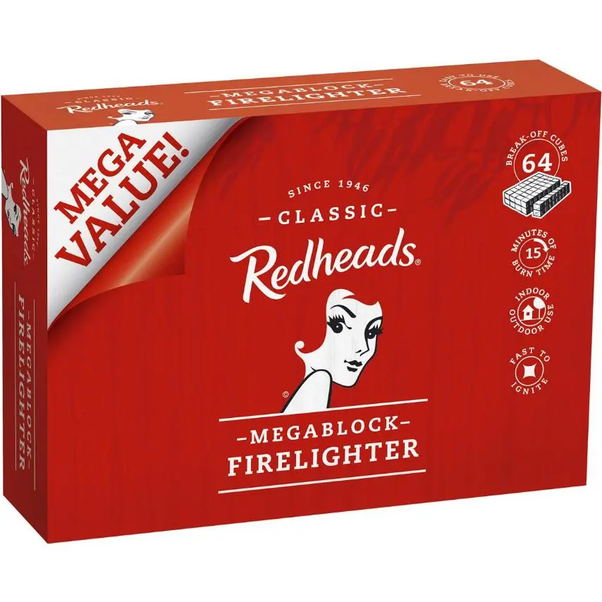 Redheads Mega Block Firelighters 64