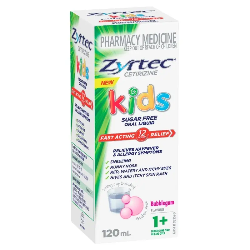 Zyrtec Kids Fast Acting Hayfever & Allergy Relief Liquid