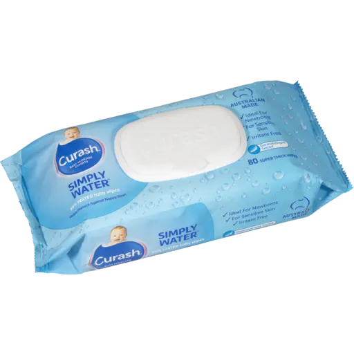Curash Wipes Simply Water 80