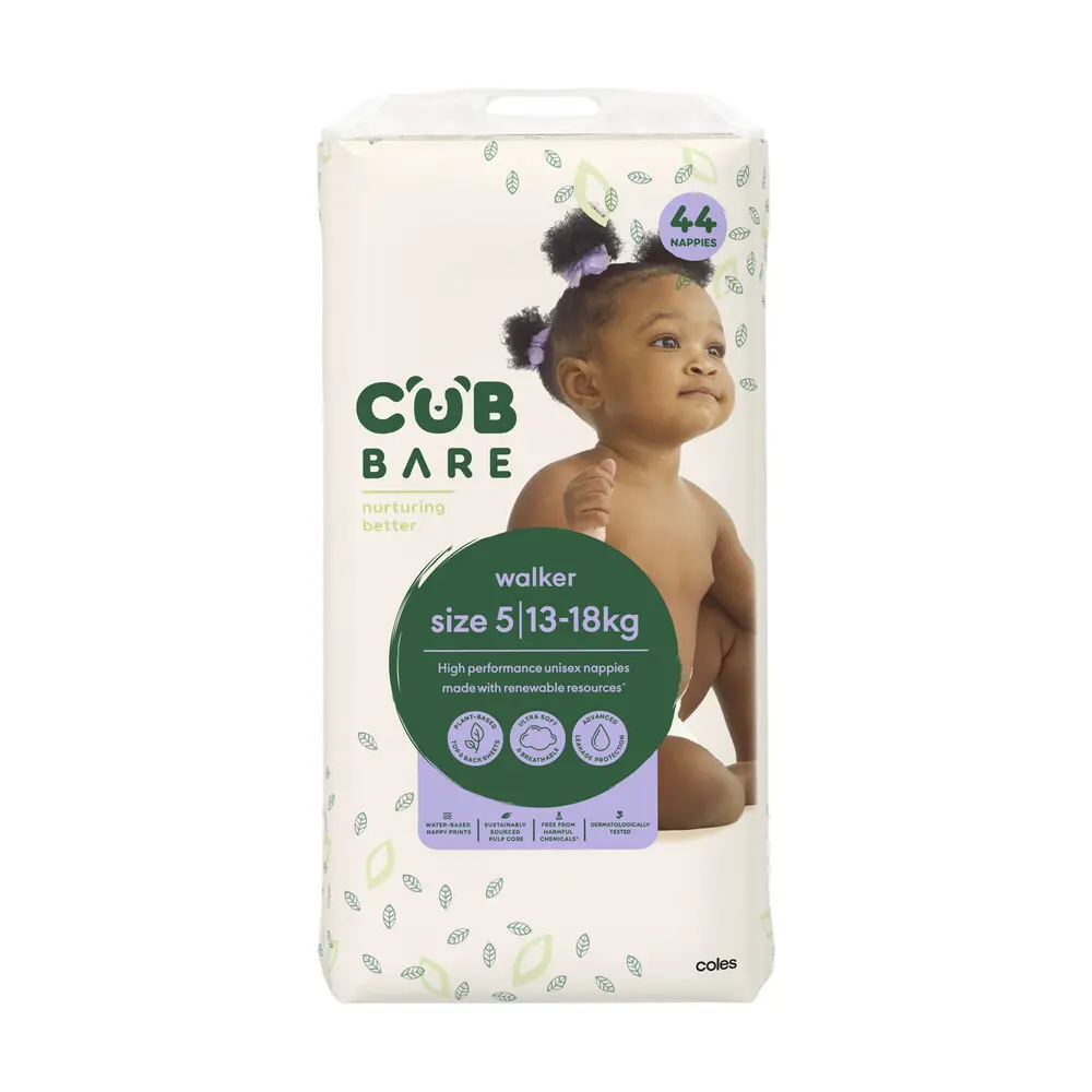 CUB Bare Walker Size 5, 44Pk