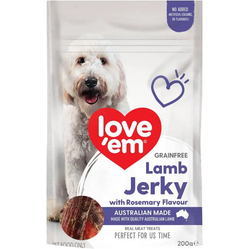 Love'em Lamb Jerky with Rosemary 200g
