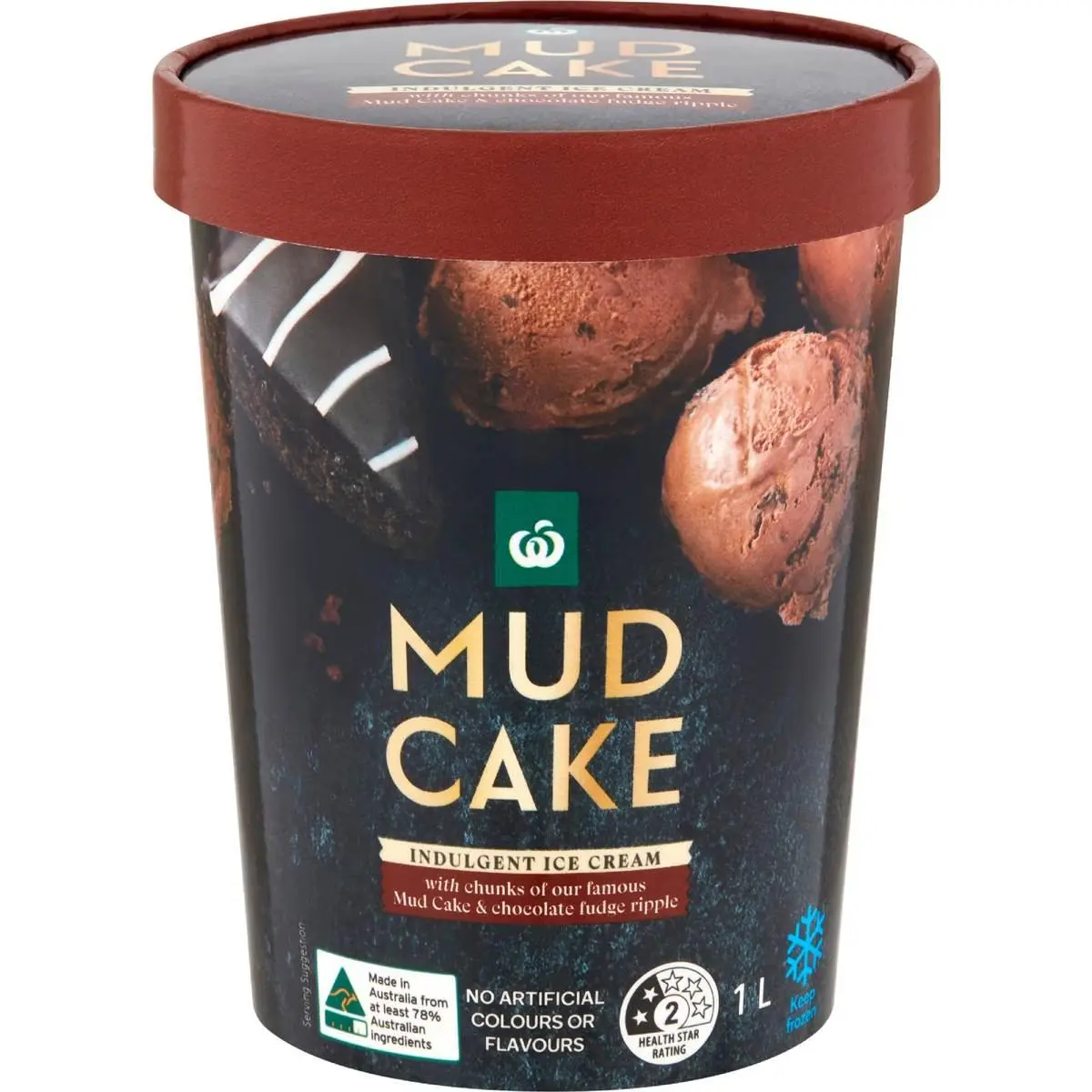 Woolworths Mud Cake Ice Cream 1 L