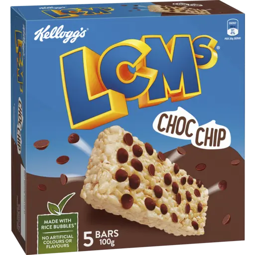 Kellogg's LCMs Rice Bubbles Choc Chip 100g