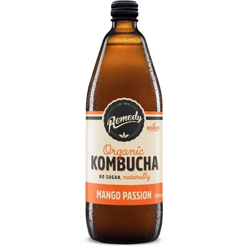 REMEDY KOMBUCHA MANGO PASSION 750mL