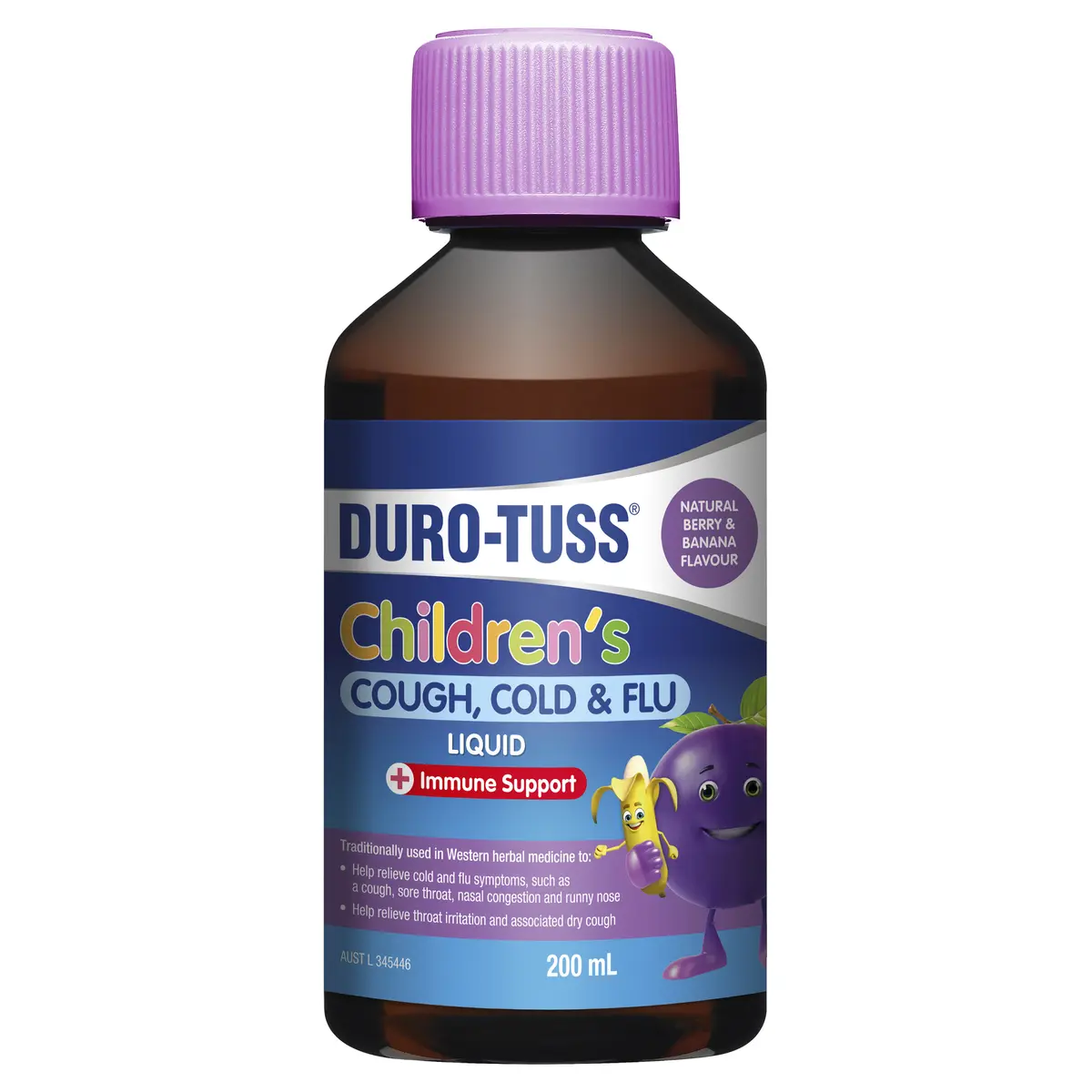 DURO-TUSS Children's Cough Cold & Flu Liquid 200ml