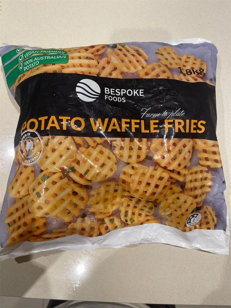 Bespoke Foods Potato Waffle Fries 1.8kg