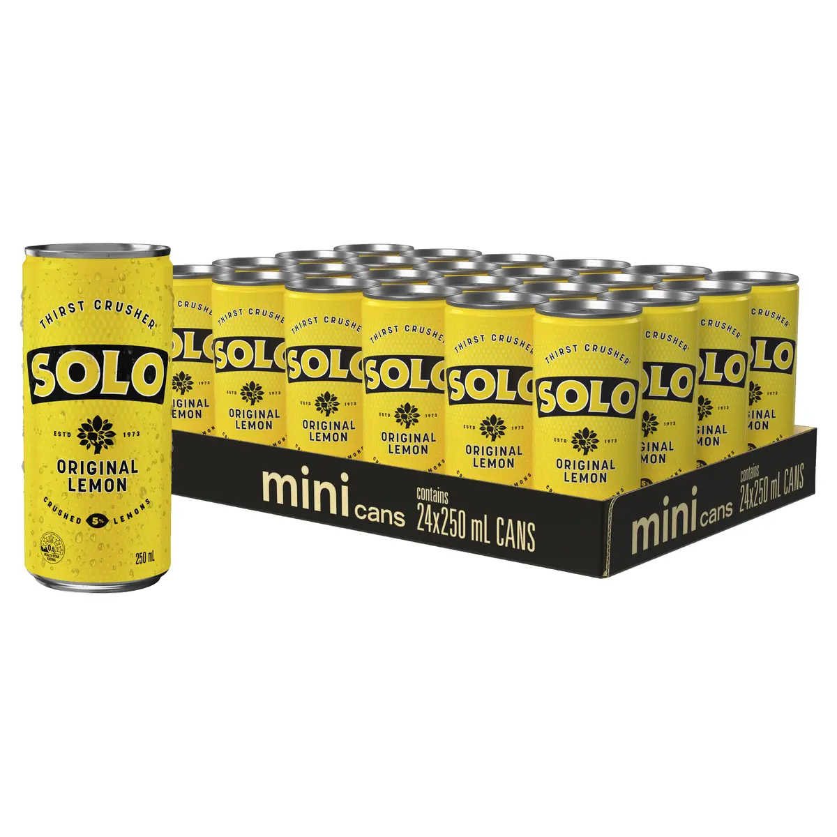 Solo Original Lemon Soft Drink Can 250mL x 24 pack