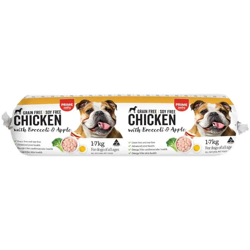 Prime Pantry Chicken With Broccoli & Apple Dog Roll