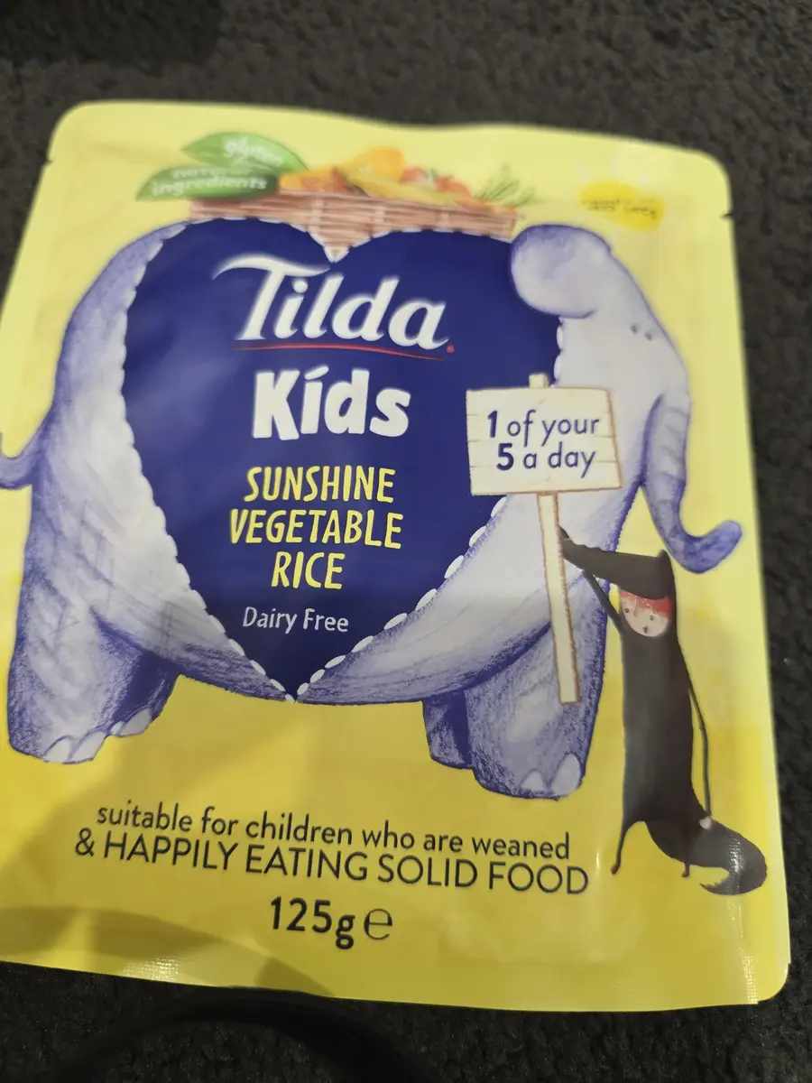 Tilda Kids Rice Sunshine Vegetable 125 g