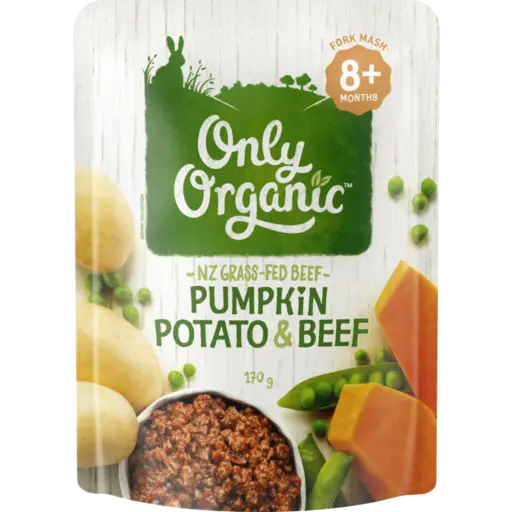 Only Organic Baby Food Pumpkin Potato & Beef 170 g