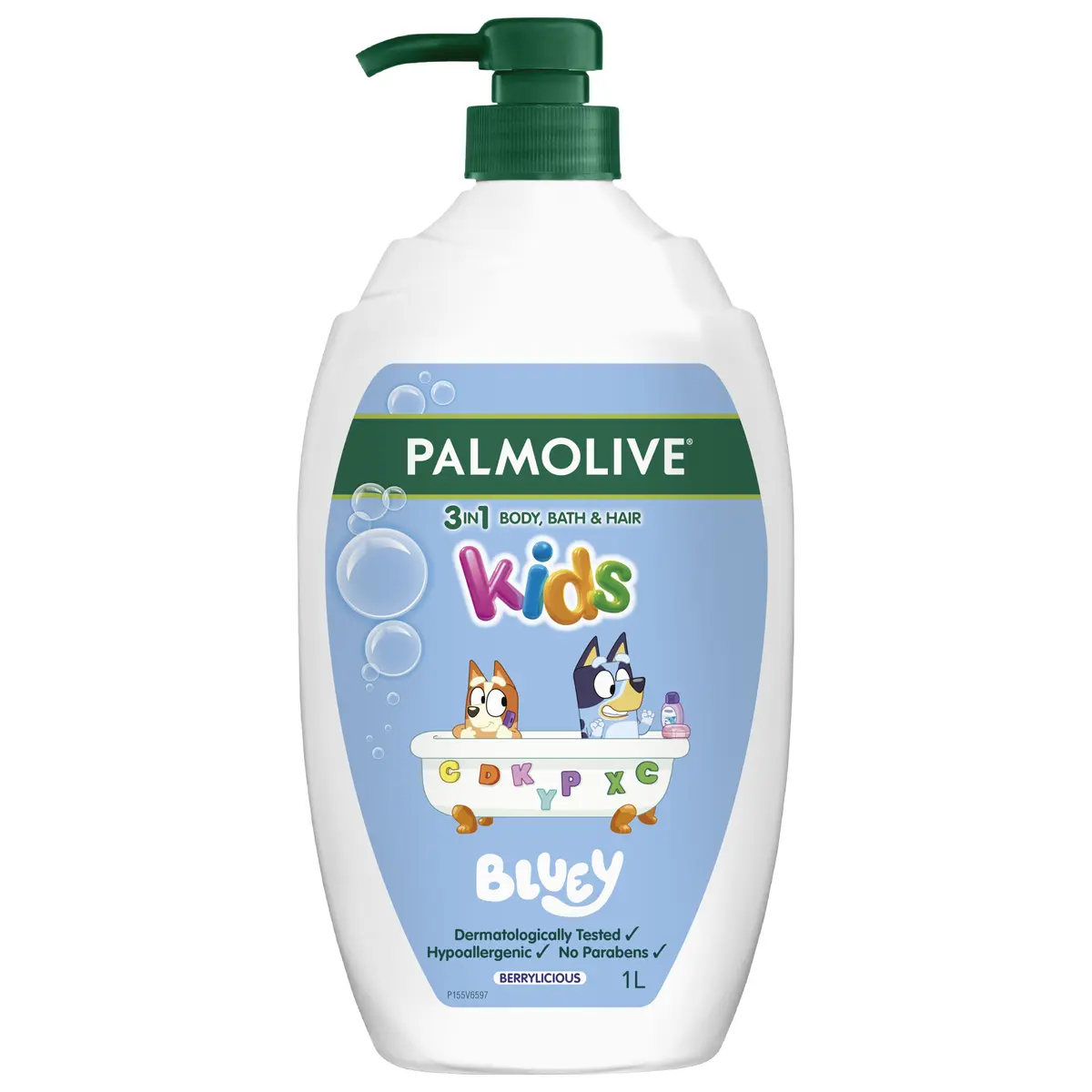 PALMOLIVE KIDS 3 IN 1 BODY BATH AND HAIR BLUEY 1 LT