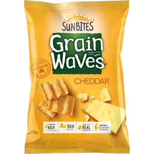 Sunbites Grain Waves Whole Grain Chips Cheddar 170 G