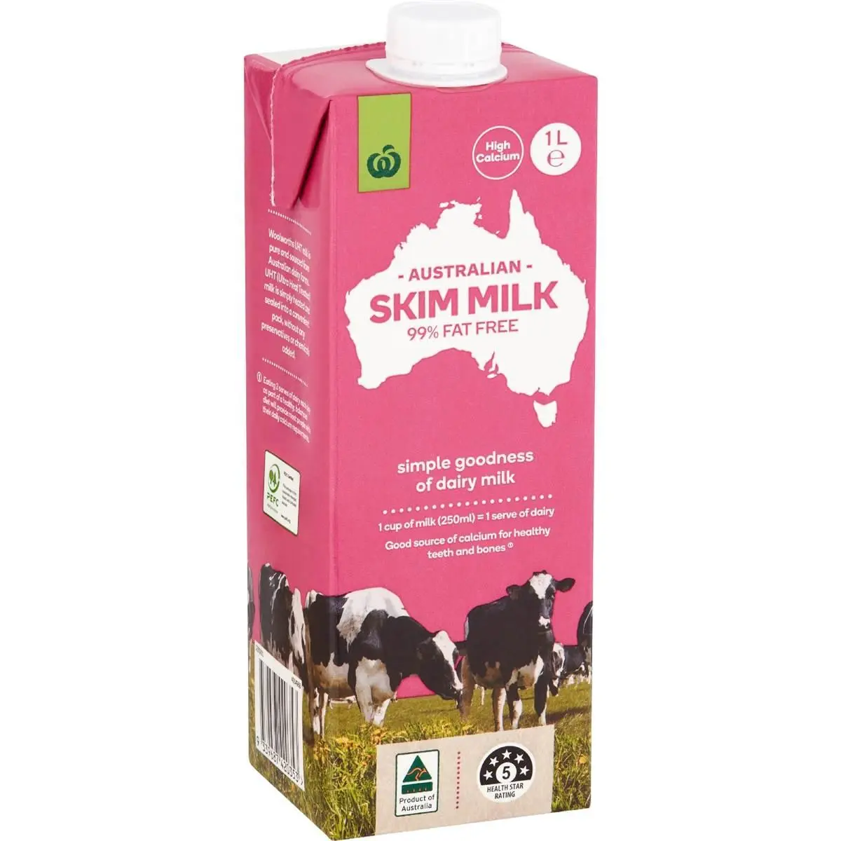 Woolworths Australian Skim Milk 1 L