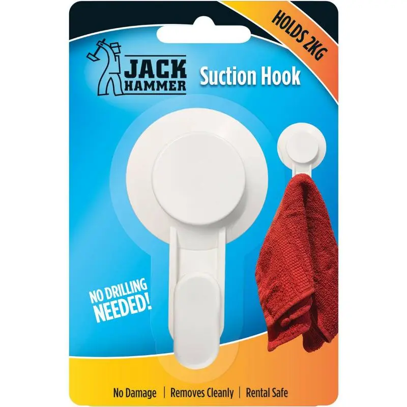 Jack Hammer Suction Hook Holds 2kg