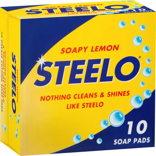 STEELO STEELWOOL SOAP PADS 10ea
