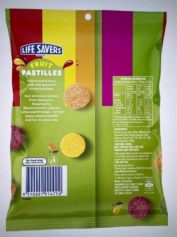 LIFE SAVERS Fruit Pastilles 180g