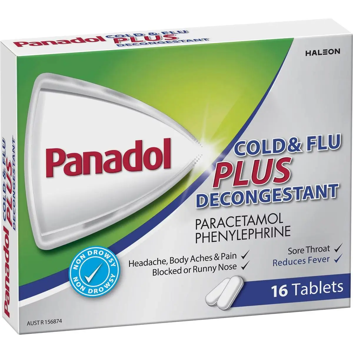 Panadol Cold & Flu Plus Decongestant 16s