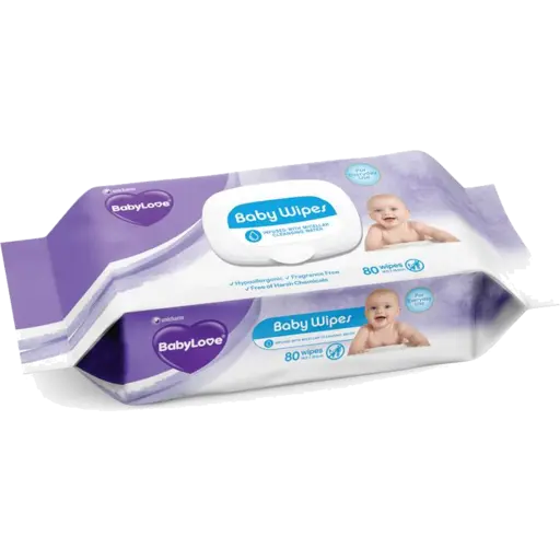 BabyLove Everyday Baby Wipes 80pk x 6