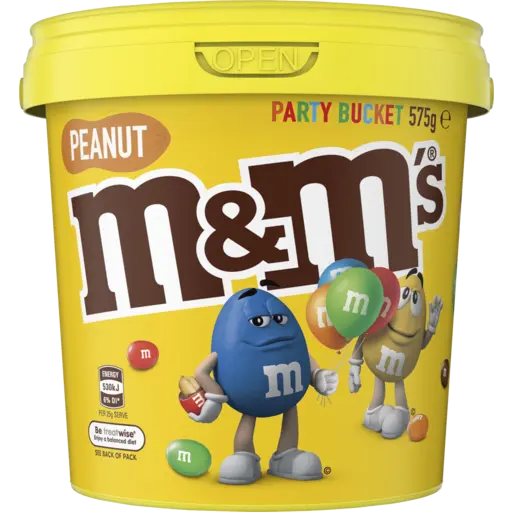 M&Ms Peanut Party Bucket 575g
