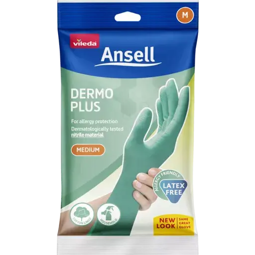 Ansell Dermo Plus Gloves Medium 1ea