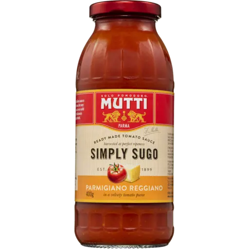 Mutti Parma Sugo Semplice Parmigiano Reggiano Pasta Sauce