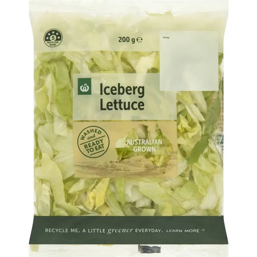 Woolworths Iceberg Shredded Lettuce 200g