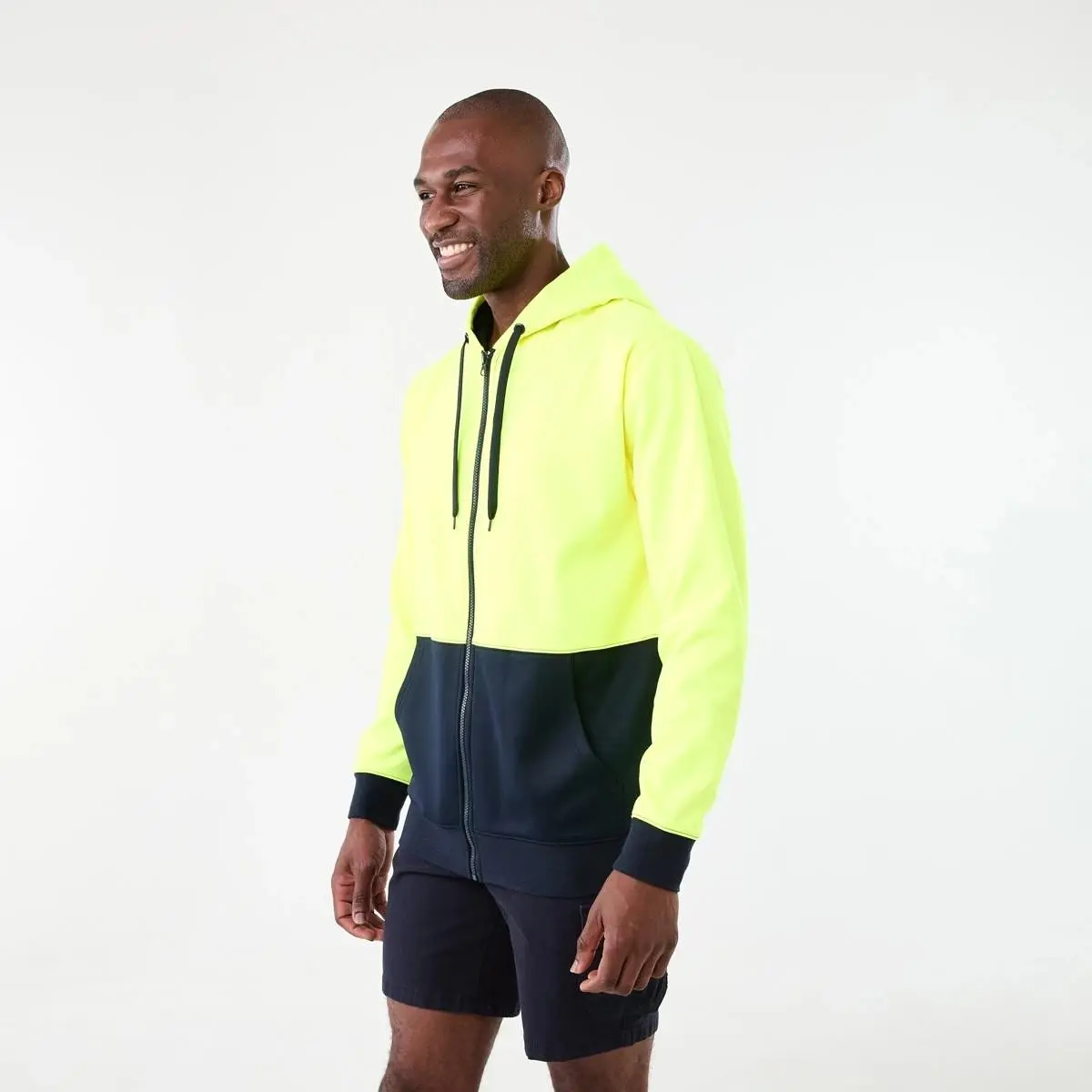 Workwear Hi-Visibility Zip Through Hoodie