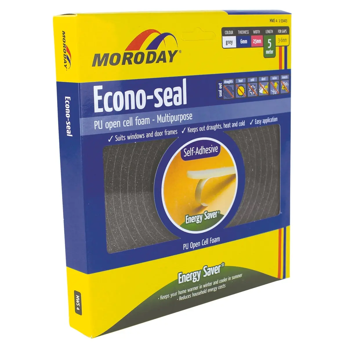 MORODAY MWS4 Econo Seal Grey 25mm