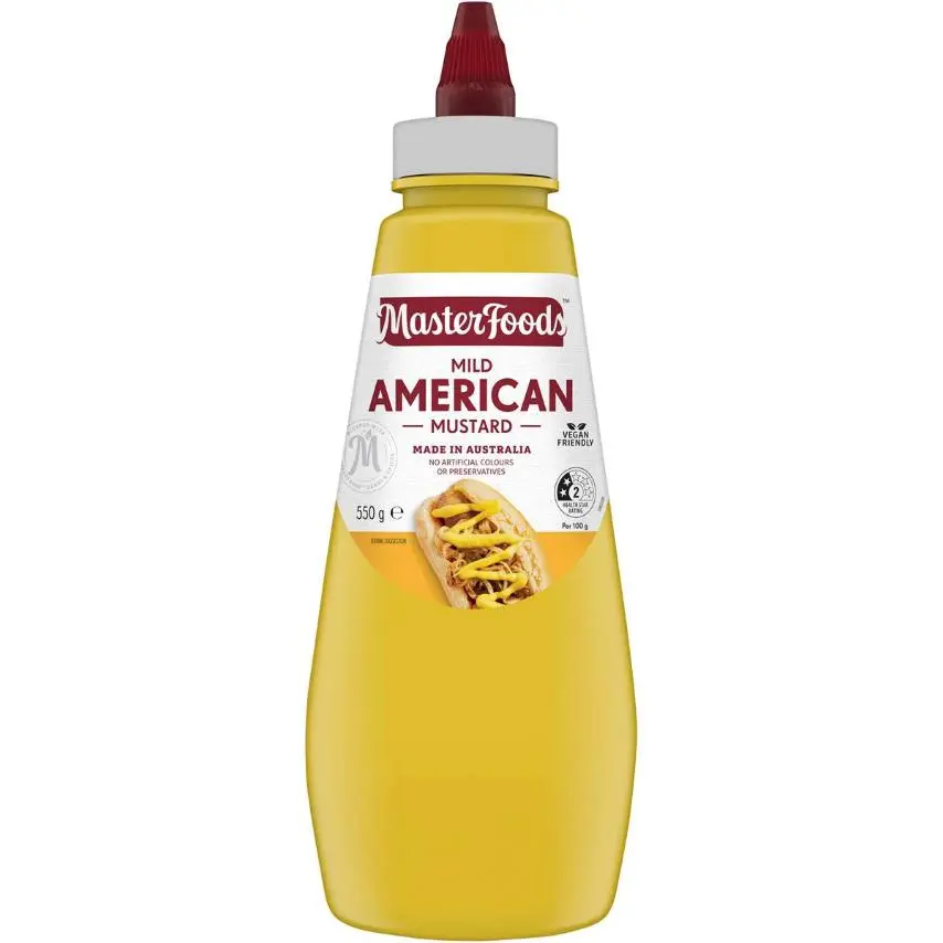 MASTERFOODS Mustard Mild American 550g