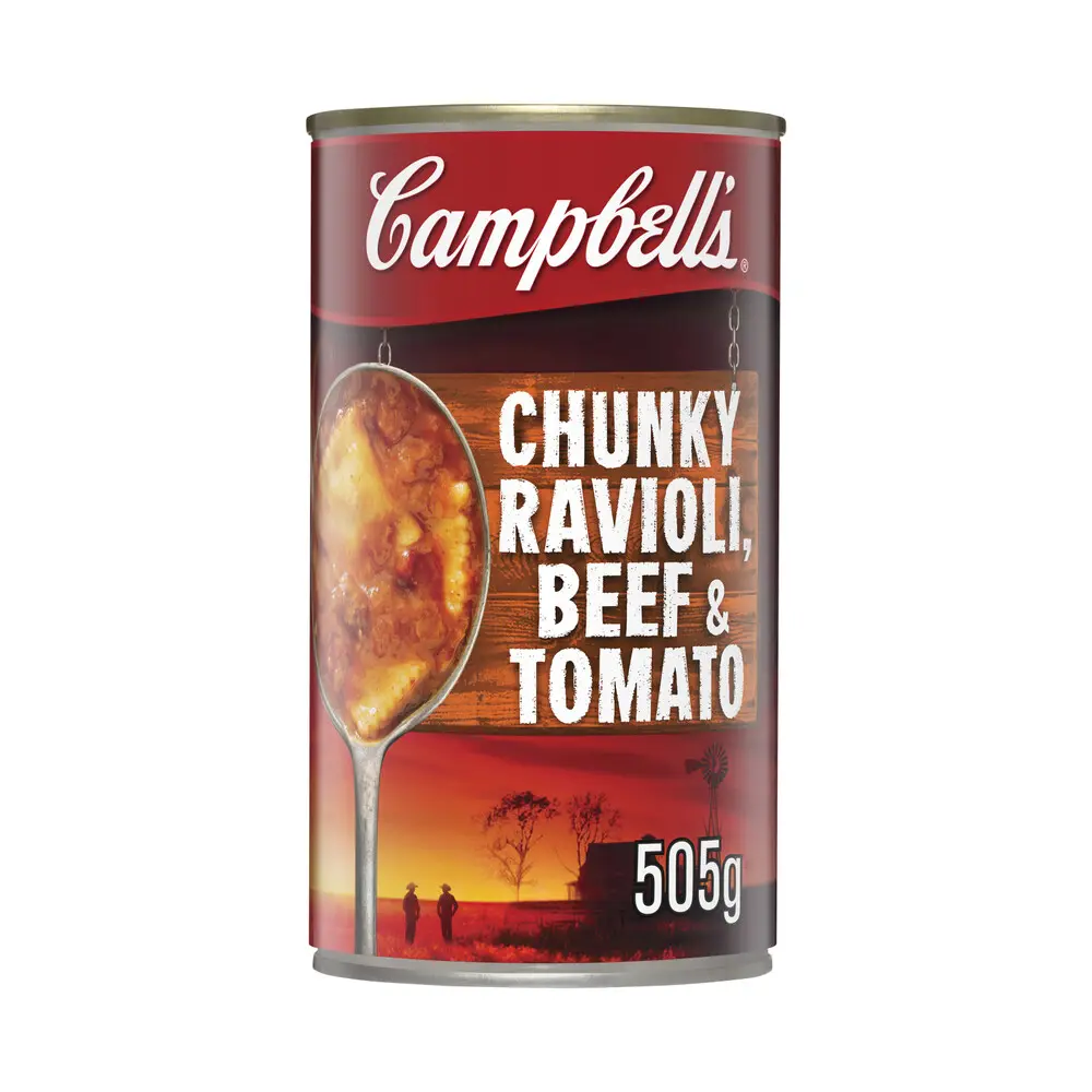 Campbells Chunky Soup Ravioli Beef & Tomato 505g