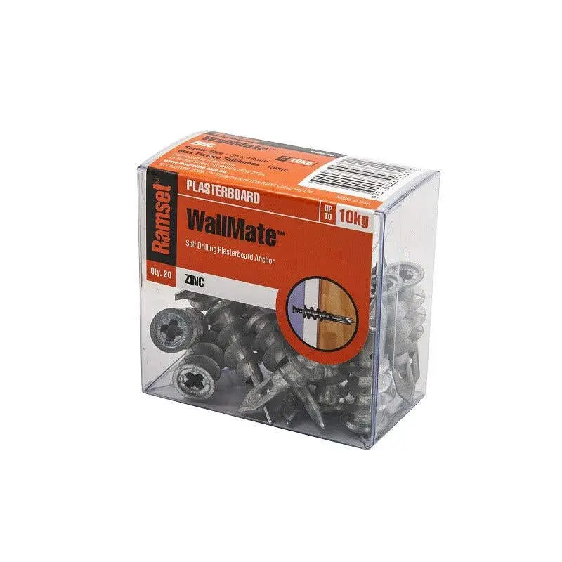 Ramset Wallmate Anchor Zinc 10kg (20 Pack)