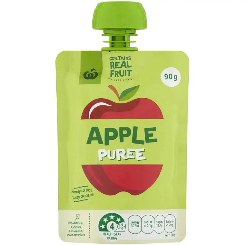 Woolworths Apple Puree In Pouch