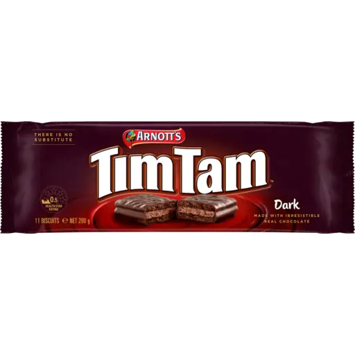 Arnott's Tim Tam Biscuits Classic Dark 200g