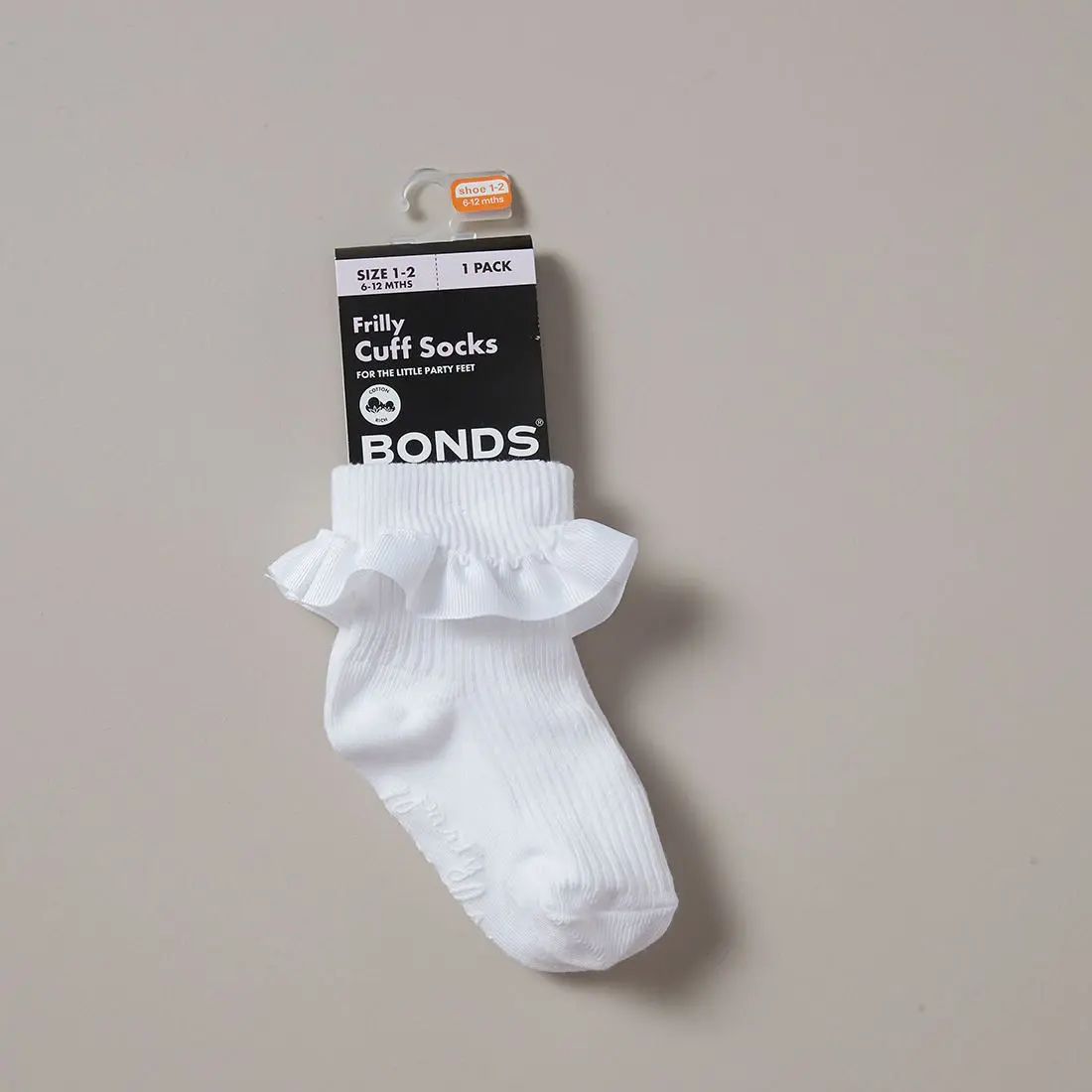 Bonds Baby Frilly Cuff Socks