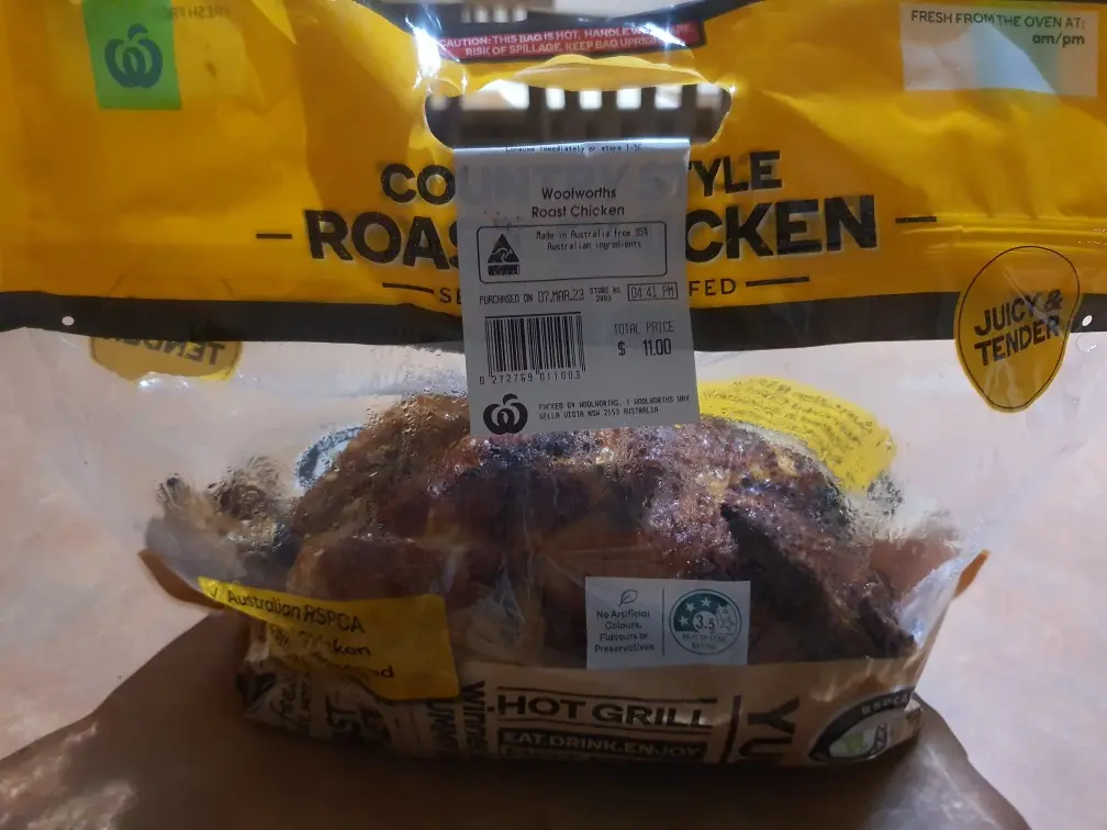WOOLWORTHS Roast Chicken