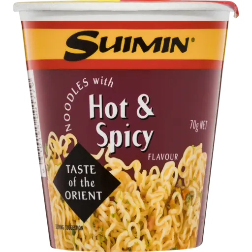 SUIMIN CUP NOODLES HOT AND SPICY 70g