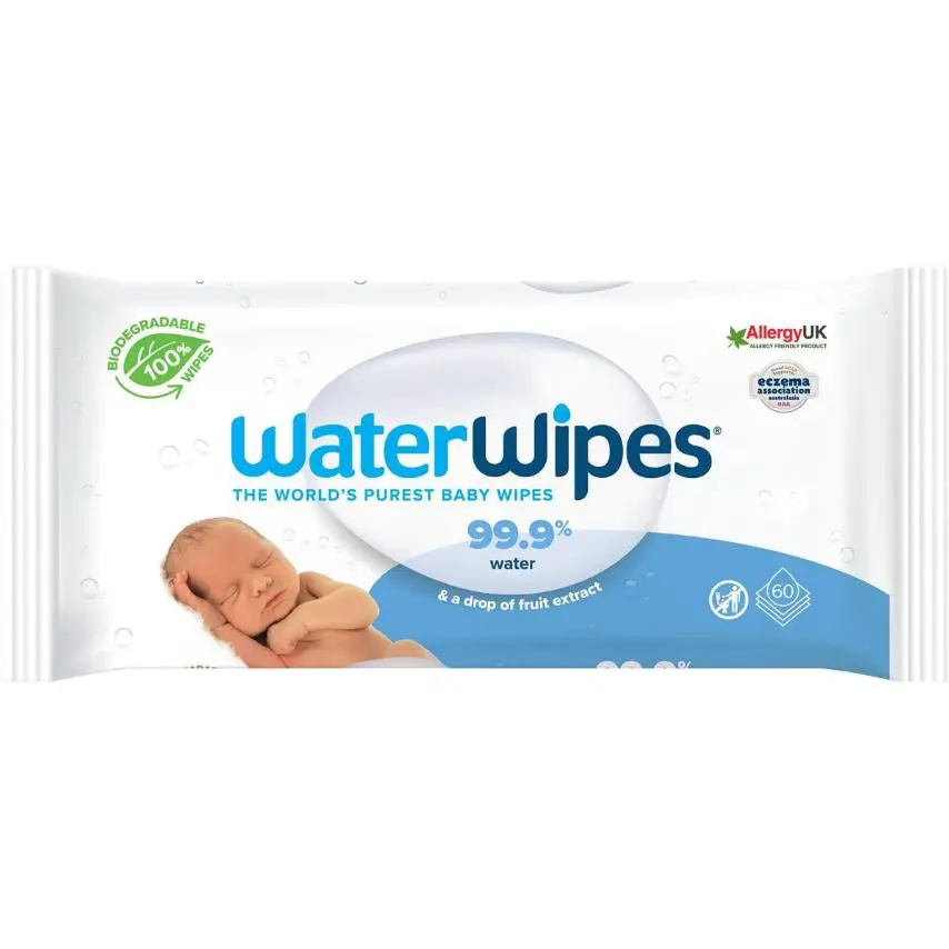 WaterWipes Baby & Newborn Sensitive Wipes 60 Pack
