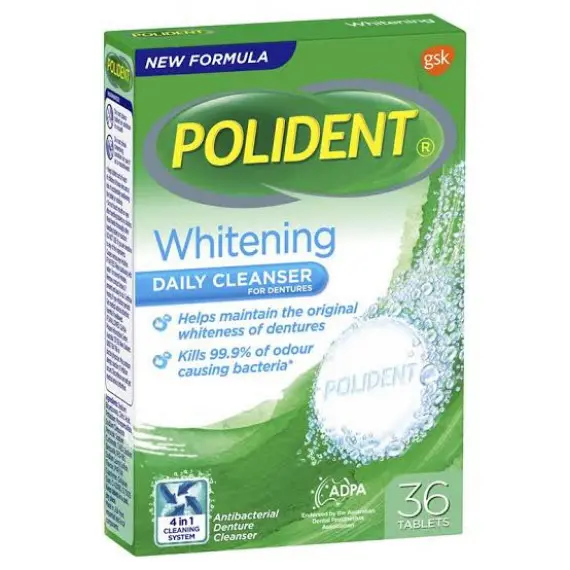 Polident Cleanser WHITENING 36 Tablets