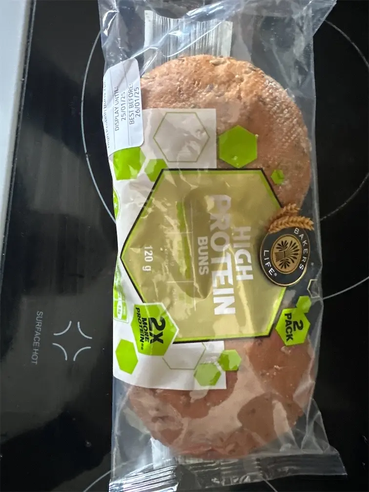 Bakers Life High Protein Buns 2 Pack 120g
